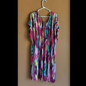 cute colorful dress with adjustable waist